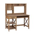 thumbnail image 1 of Saint Birch Houston Rustic Brown Hutch Desks, 1 of 2