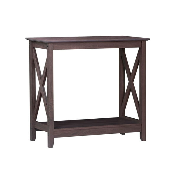 Saint Birch Lambert Modern Farmhouse Particle Board Oak Console Table