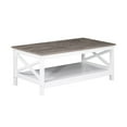 thumbnail image 1 of Saint Birch Lambert Modern Farmhouse White Coffee Table, 1 of 5