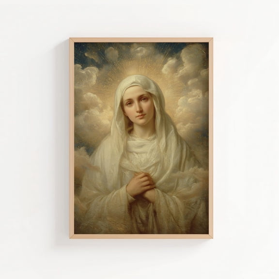 Saint Brigid Of Kildare Christian Print Style Saint Wall Art Unframed Paper Print