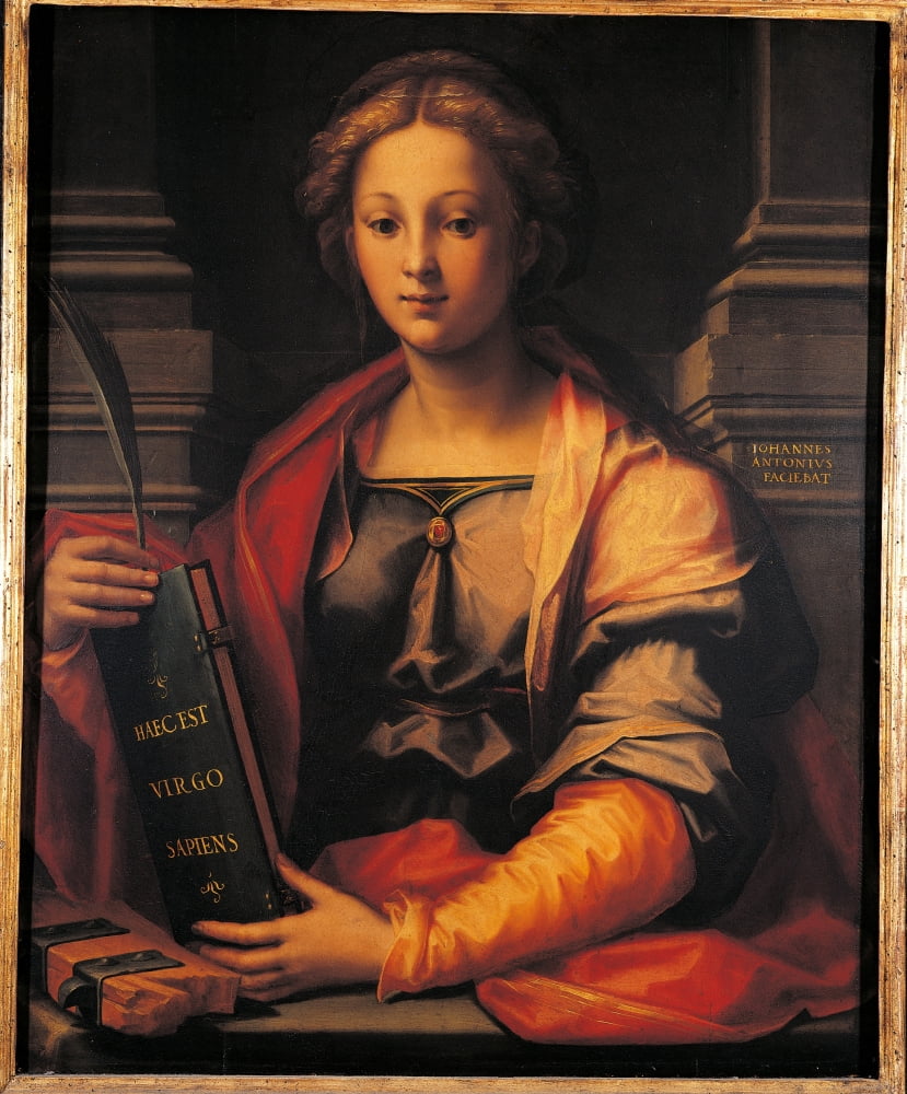 Saint Catherine Of Alexandria Canvas Art - (24 x 36)