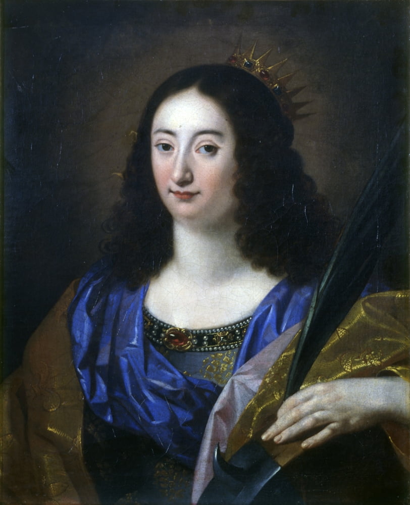Saint Catherine Of Alexandria Canvas Art - (24 x 36)