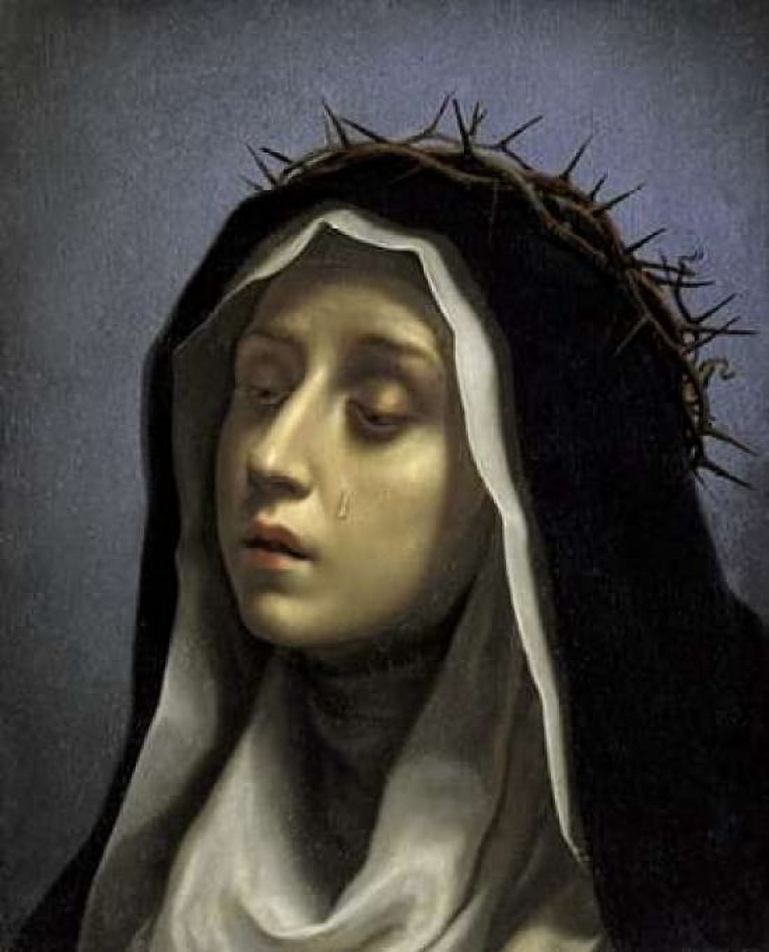 Saint Catherine of Siena Canvas Art - Carlo Dolci (24 x 30)