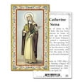 thumbnail image 1 of Saint Catherine of Siena Gold-Stamped Catholic Prayer Holy Card with Prayer on Back, Pack of 100, 1 of 7