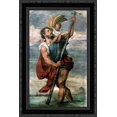 thumbnail image 1 of Saint Christopher 18x24 Black Ornate Wood Framed Canvas Art by Titian, 1 of 2