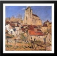 thumbnail image 1 of Saint Cirq Lapopie over the Roofs 28x28 Large Black Wood Framed Print Art by Henri Martin, 1 of 2