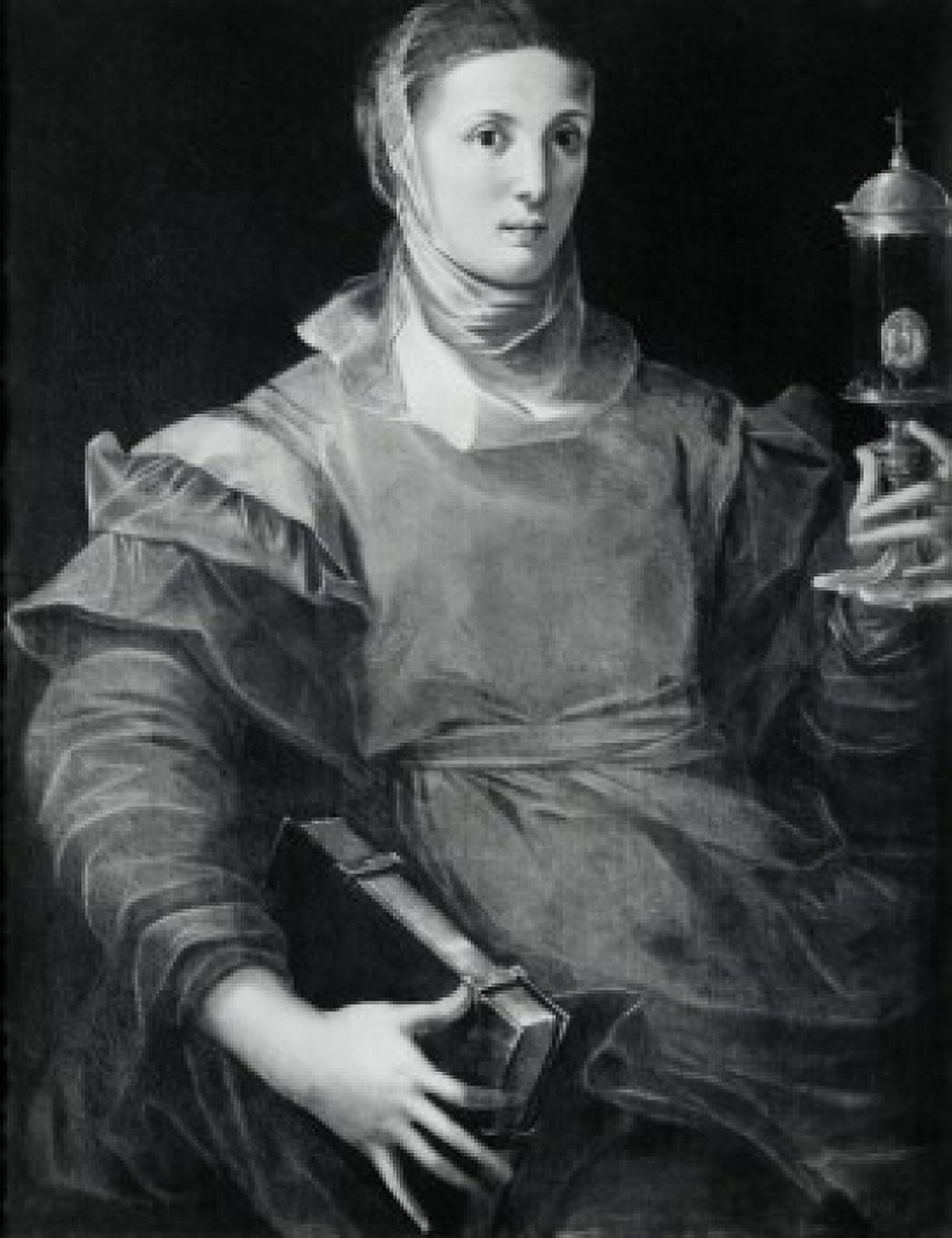 Saint Clare G Mazzola Bedolli (ca1505-ca1569 Italian) Canvas Art - G Mazzola Bedolli (24 x 36)