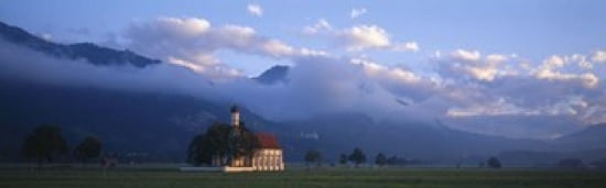 Saint Coloman Church Bavaria Germany Canvas Art - Panoramic Images (36 x 12)