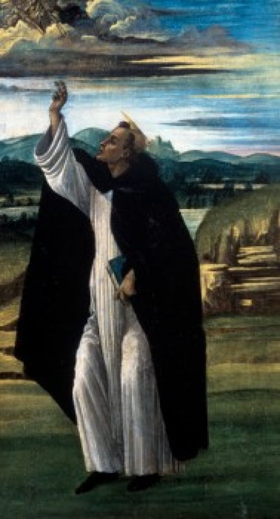 Saint Dominic 1490s Sandro Botticelli (1444-1510Italian) Hermitage Museum St Petersburg Russia Canvas Art - Sandro Botticelli (18 x 24)