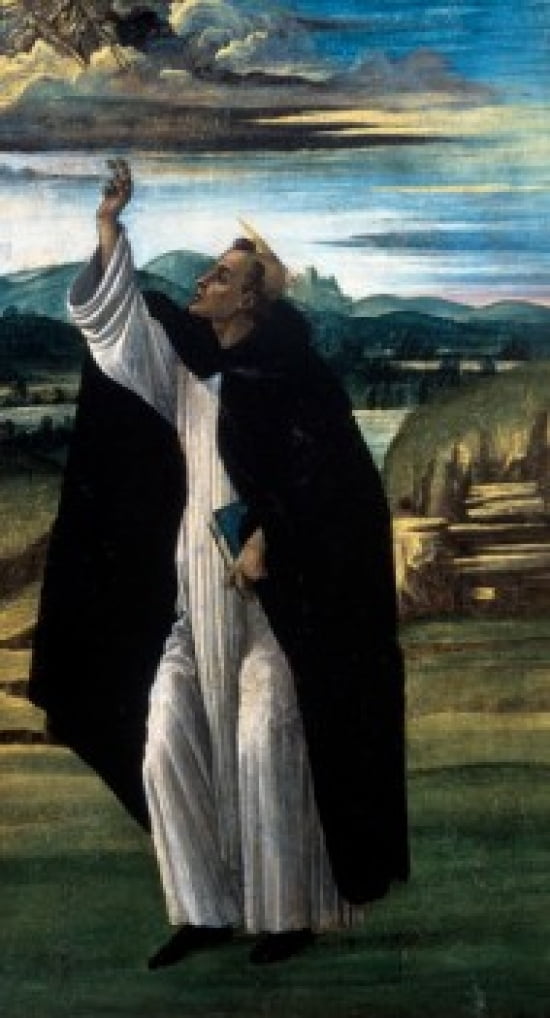 Saint Dominic 1490s Sandro Botticelli (1444-1510Italian) Hermitage Museum St Petersburg Russia Canvas Art - Sandro Botticelli (24 x 36)