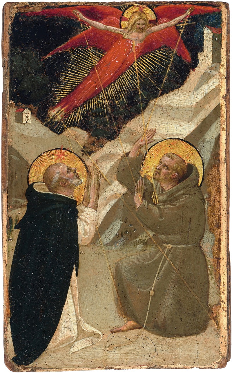 Saint Dominic and the Stigmatization of Saint Francis Poster Print by