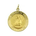 thumbnail image 1 of Saint Elizabeth Seton Religious Medal - Solid 14k Yellow Gold, Just Under 3/4 Inch (18mm), 1 of 1