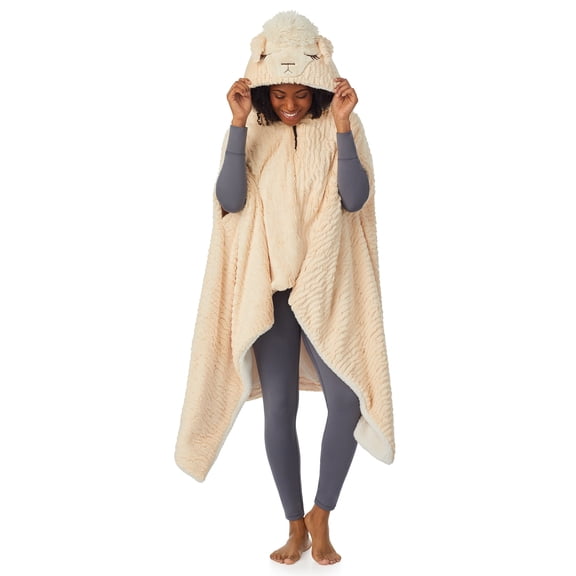 Saint Eve Grown Ups Oversized Wearable Blanket Hoodie for Men & Women - Comfy, Cozy & Soft Fleece & Sherpa Lined Blankets