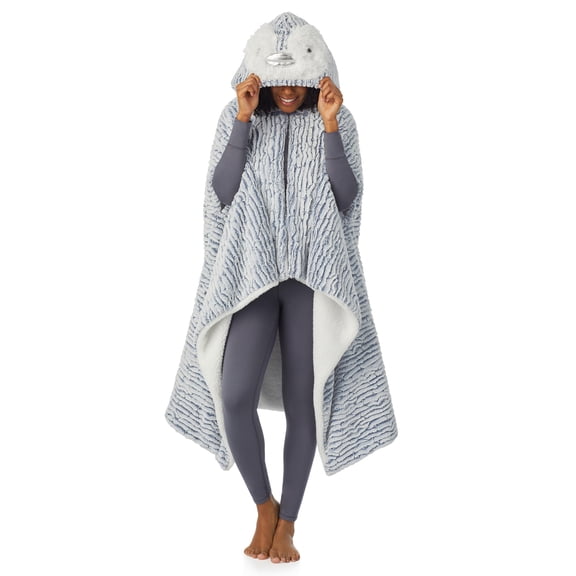 Saint Eve Grown Ups Oversized Wearable Blanket Hoodie for Men & Women - Comfy, Cozy & Soft Fleece & Sherpa Lined Blankets
