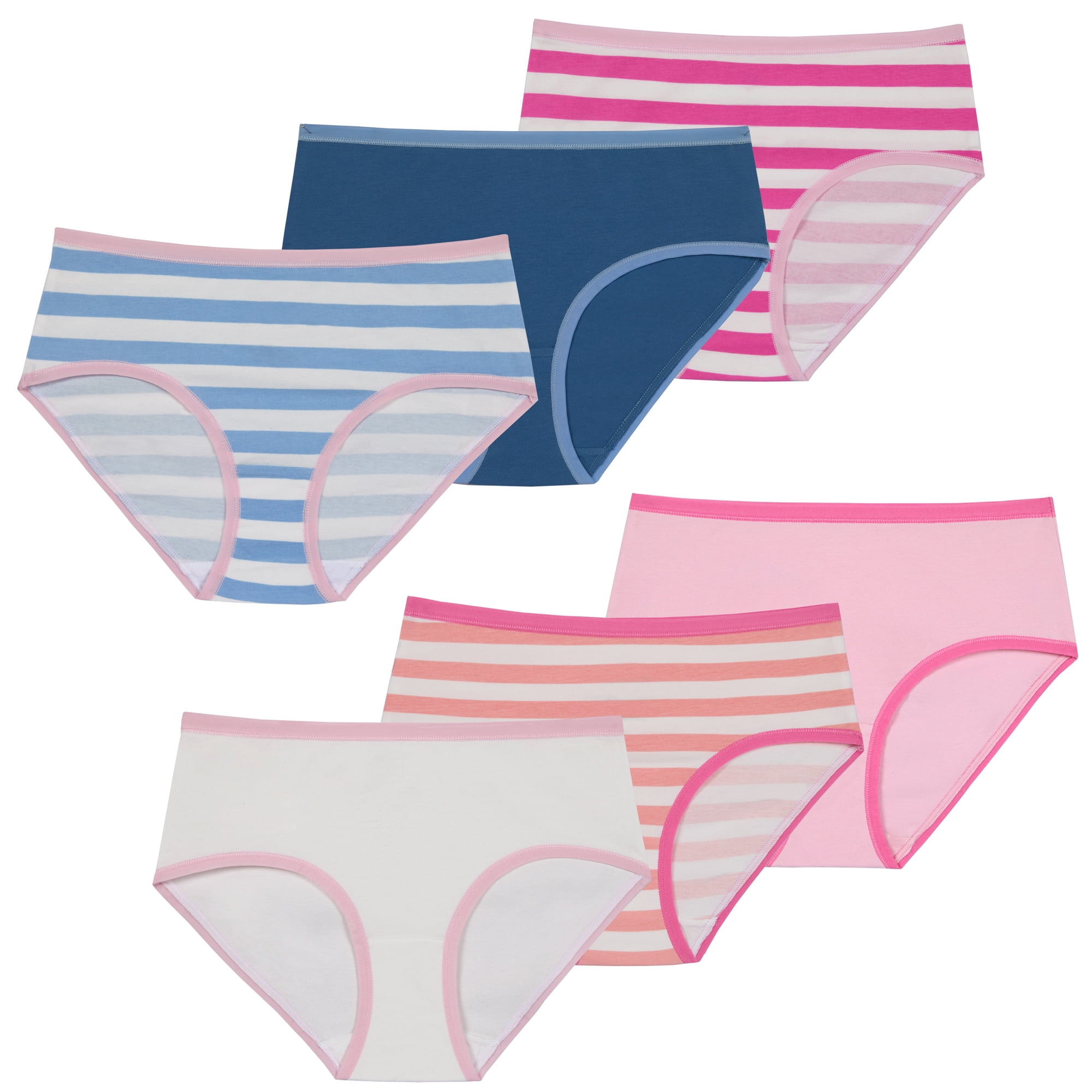 Children Kinickers Saint Eve Kids Girls Cotton 6 Pack Underwear - Soft & Breathable Brief ...