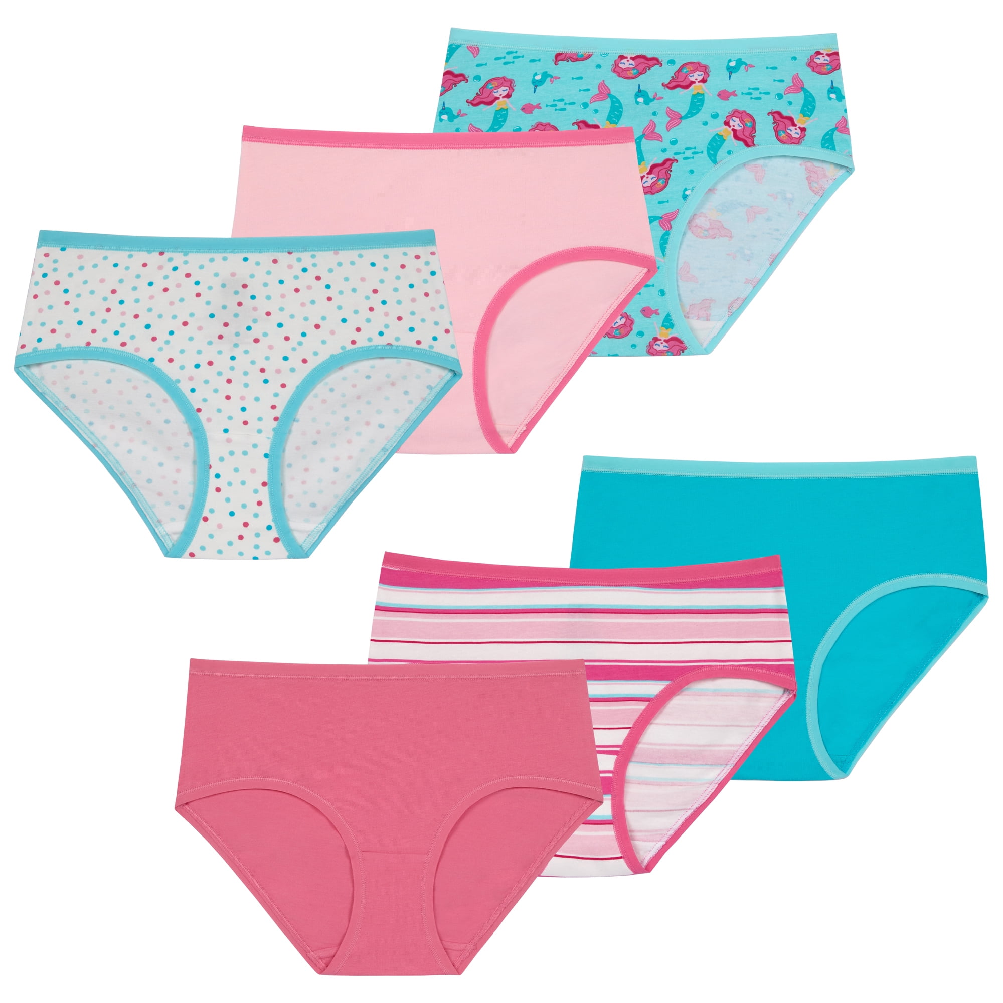 Children Kinickers Saint Eve Kids Girls Cotton 6 Pack Underwear - Soft & Breathable Brief ...