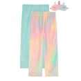 thumbnail image 1 of Saint Eve Kids Girls Fuzzy Pajama Pants, 2 Piece PJ Pant Set and Sleep Mask, 1 of 6