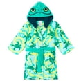 thumbnail image 1 of Saint Eve Kids Hooded Terry Swim and Beach Cover Up Robe for Boys and Girls - Green Turtle, Small, 1 of 6