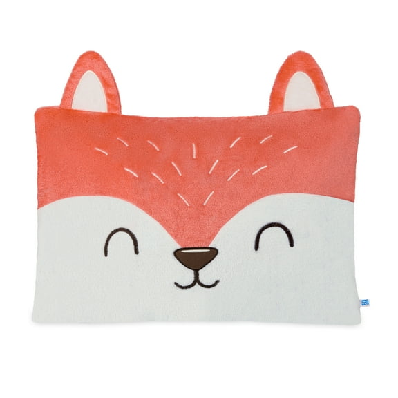 Saint Eve Kids Pillow Pals Fuzzy Pillow Case, Cute Animal Friends Soft Pillow Cover for Kids Beds and Nap Time - Sly the Fox