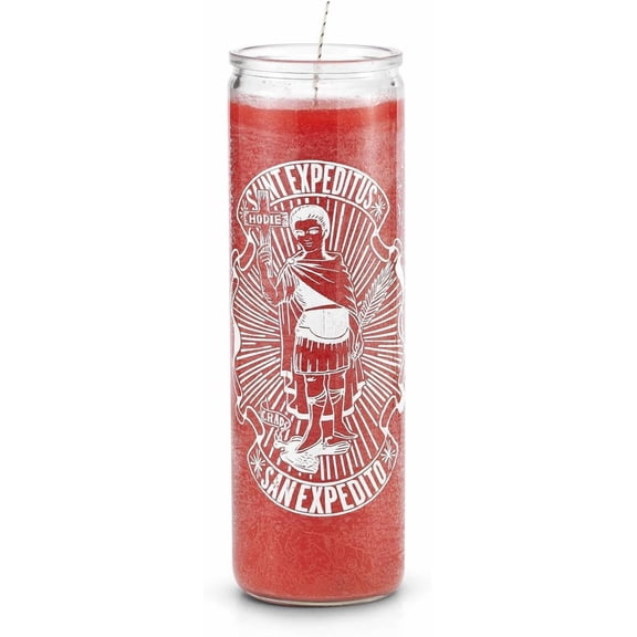 Saint Expedito 7 Day Saint Candle for Good Luck Gambling, Spiritual Spell-Casting Witchcraft ing Manifestation Magical Positive Energy Protection Blessing Ritual Candles