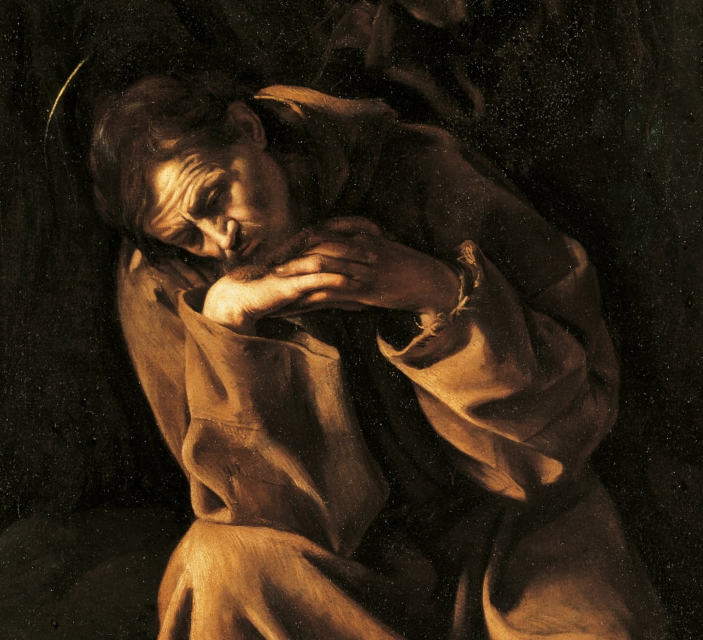 Saint Francis In Prayer Canvas Art - (24 x 18)