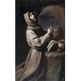 thumbnail image 1 of Saint Francis Praying , Francisco de Zurbaran (1598-1664 Spanish) Poster Print (18 x 24), 1 of 1
