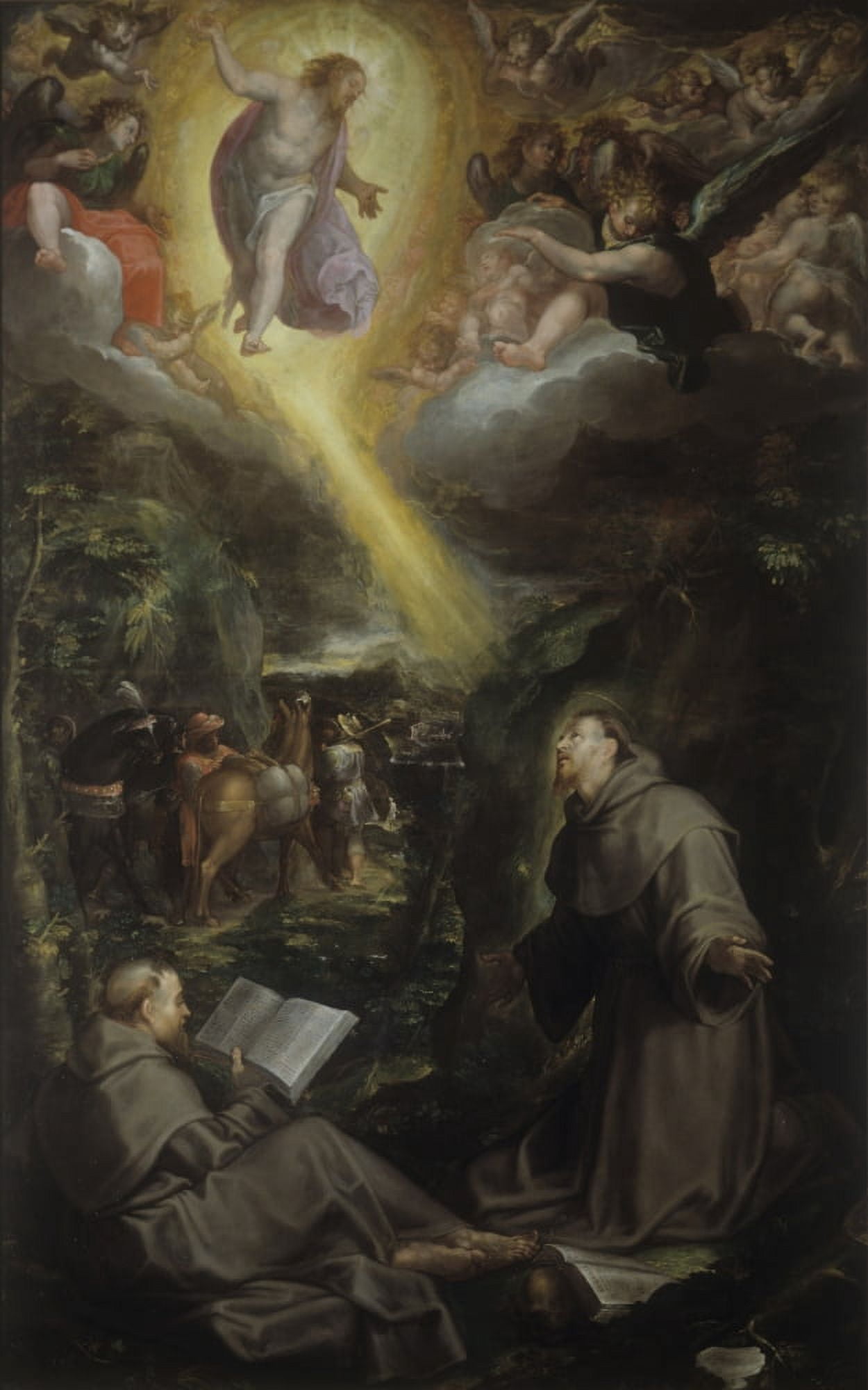 Saint Francis Receiving The Stigmata (San Francesco Riceve Le Stimmate) Canvas Art - (24 x 36)