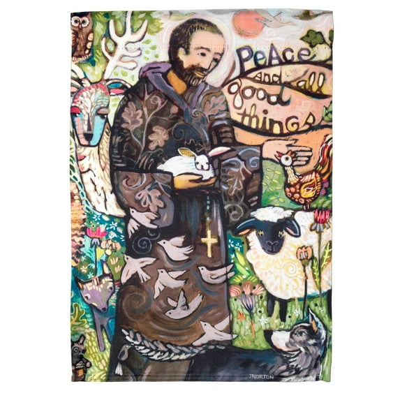 Saint Francis of Assisi Garden Flag 18" x 13"