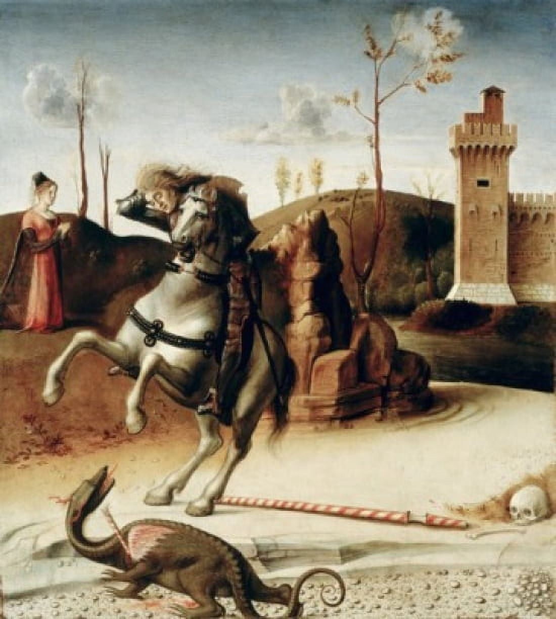 Saint George From the Pala Pesaro Giovanni Bellini c 1430-1516 Italian Civic Museum Pesaro Italy Canvas Art - Giovanni Bellini (18 x 24)