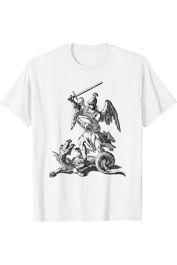 Saint George Shirt St George Slaying the Dragon Artwear T-Shirt