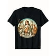 thumbnail image 1 of Saint Gertrude Patron Of Cats Religious Catholic Kitty Lover Graphic Unisex T-Shirt up to size 5XL, 1 of 2