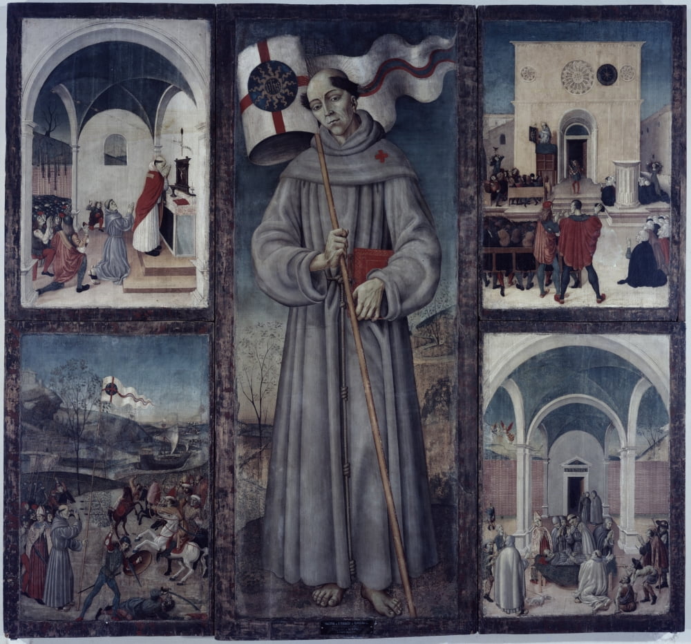 Saint Giovanni Da Capestrano And Stories Of His Life Canvas Art - (36 x 24)