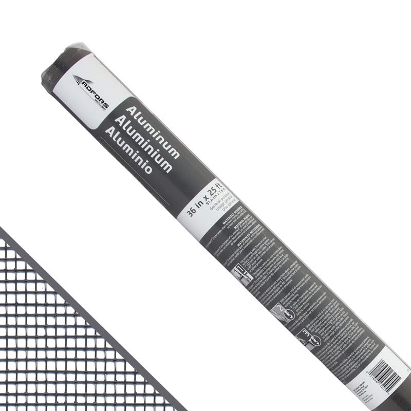 Adfors 48 in. W X 7 ft. L Gray Aluminum Insect Screen Cloth Adfors 48 in. W X 7 ft. L Gray Aluminum Insect Screen Cloth