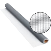 Replacement Screen, Fiberglass, 36 in W, 25 ft L, 0.011 in Wire Dia, Gray