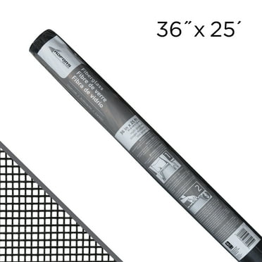Saint-Gobain ADFORS 36 in. x 25 ft. Charcoal Fiberglass Screen Roll for Windows and Door