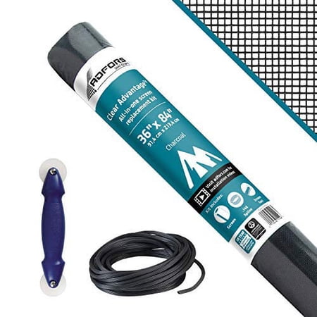 Saint-Gobain ADFORS FCS11148-M Clear Advantage Screen Repair Kit for Window & Door, Charcoal