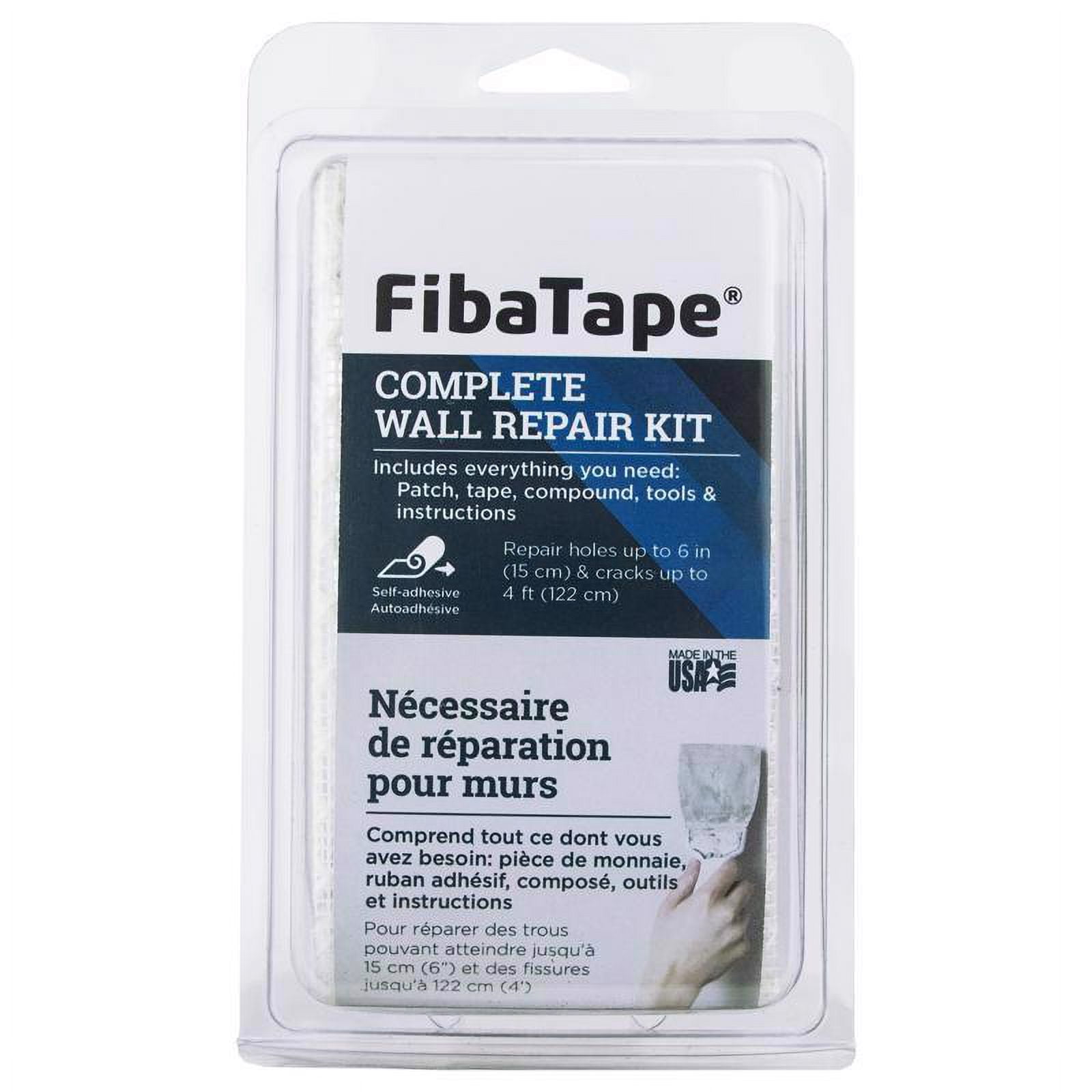FibaTape Drywall Repair Kit - Complete Wall Patch, Tape, Compound ...