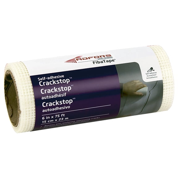FibaTape Crackstop 6 In. x 75 Ft. Self-Adhesive Repair Fabric FDW6568-U