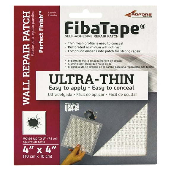 Saint-Gobain ADFORS FibaTape Perfect Finish 4 in. x 4 in. Self-Adhesive Wall Repair Patch