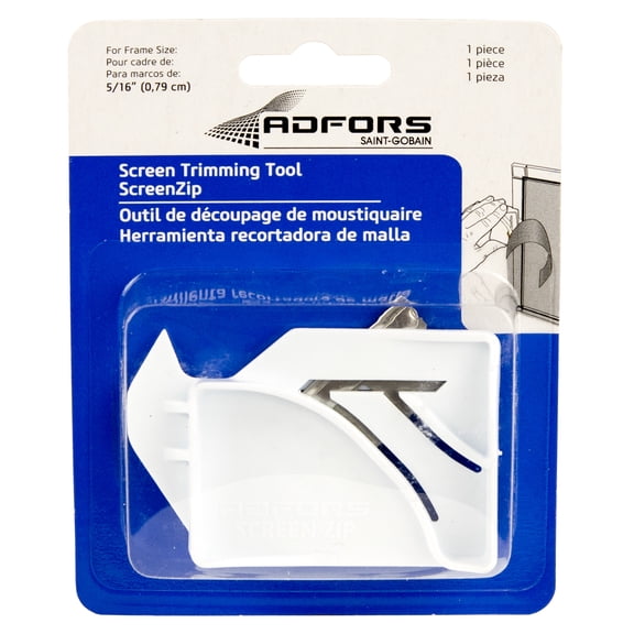 Saint-Gobain ADFORS ScreenZip Screen Trimming Tool, White