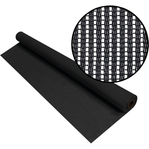Saint-Gobain ADFORS Solar Screen, 36 Inches x 100 Feet Roll - UV-Resistant Replacement Screen for Windows and Doors - Charcoal