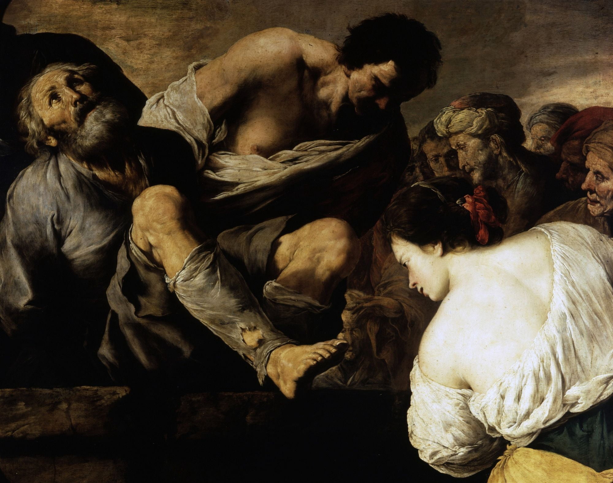 Saint Gregorio Armeno Thrown Into A Well Canvas Art - (36 x 24)