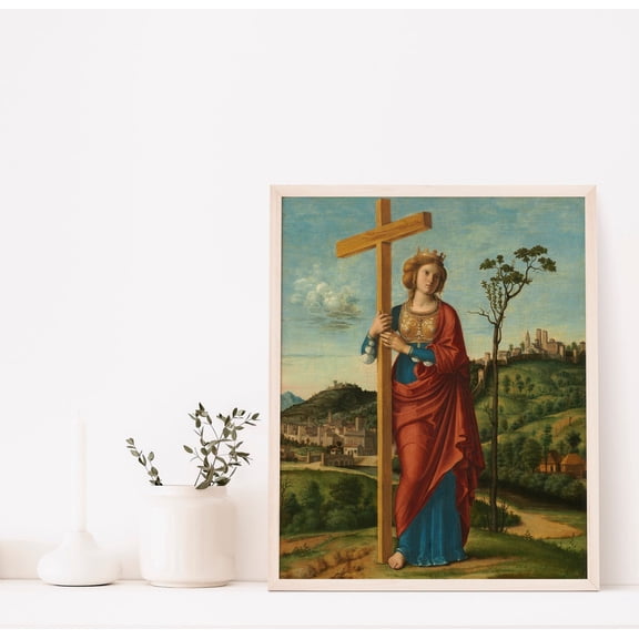 Saint Helena, Vintage Wall Poster, Religious House Decor, Museum Poster, Housewarming, Unframed Poster Size 16x24