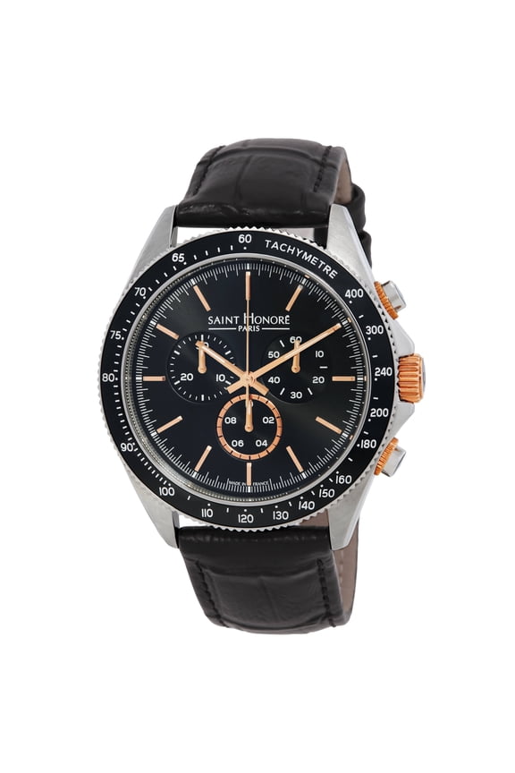 Le Bourget Chronograph Quartz Black Dial Men's Watch LB896001 67NIR