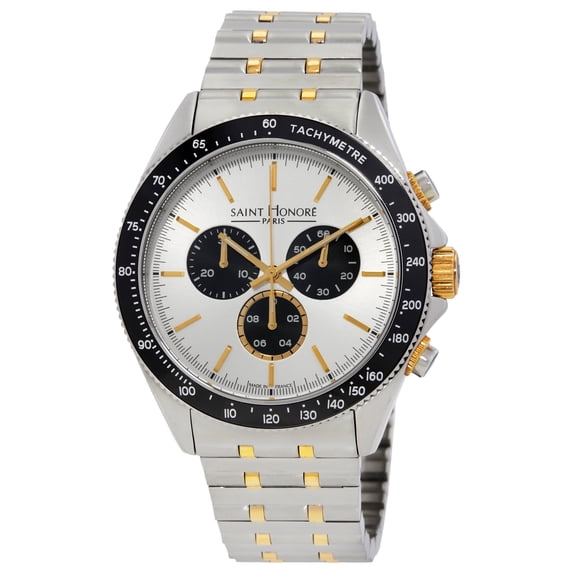 Saint Honore Paris Le Bourget Chronograph Quartz Silver Dial Men's Watch LB896101 47AIT