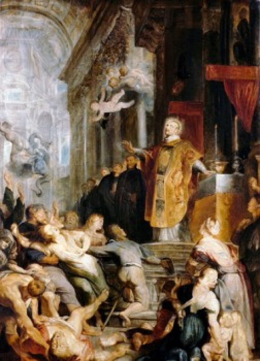 Saint Ignatius and the Possessed by Peter Paul Rubens oil on canvas 1619 (1577-1640) Austria Vienna Kunsthistorisches Museum Canvas Art - Peter Paul Rubens (18 x 24)