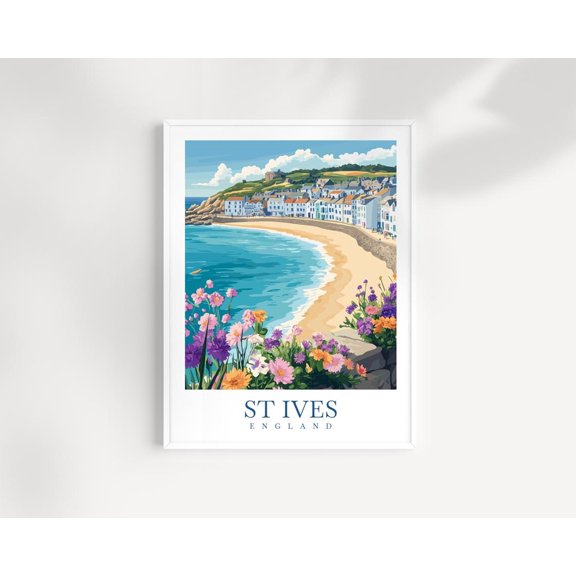 Saint Ives Cornwall Wall Art Print Seaside Decor Unframed Paper Print