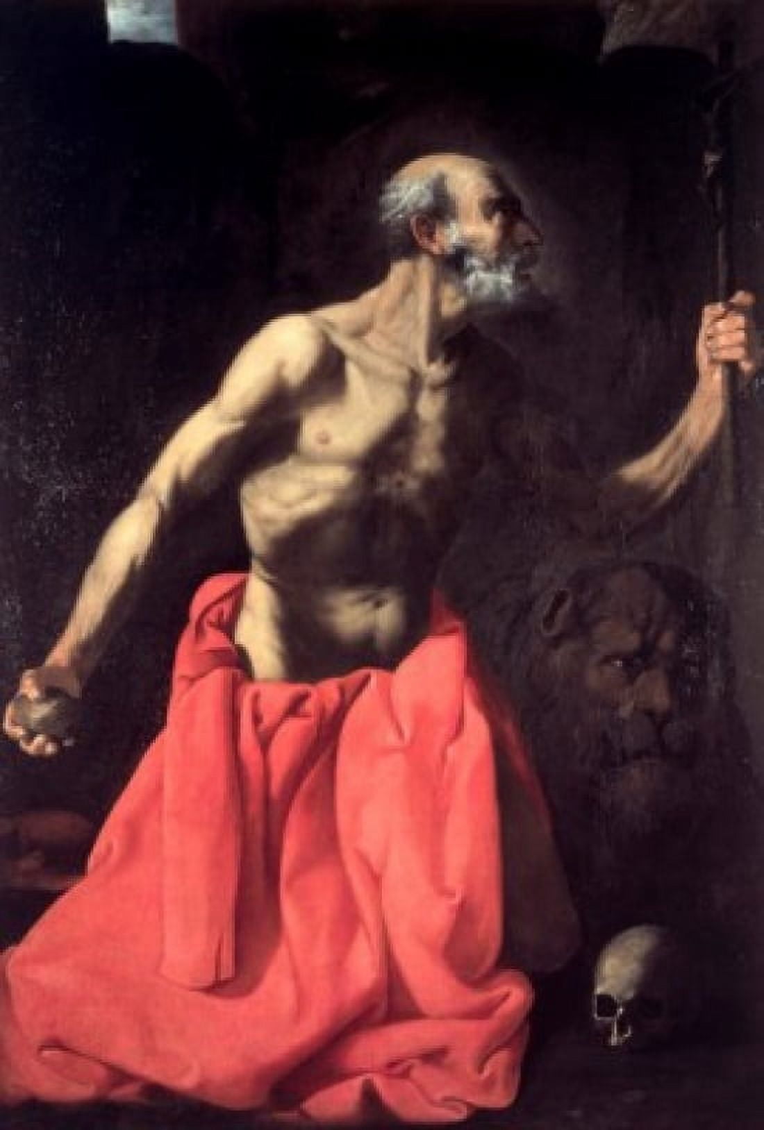 Saint Jerome 17th C Francisco de Zurbaran (1598-1664 Spanish) Canvas Art - Francisco de Zurbaran (18 x 24)