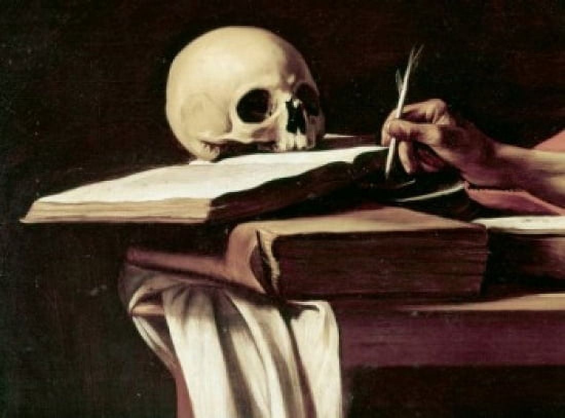 Saint Jerome - Detail Michelangelo M da Caravaggio (1571-1610 Italian) Canvas Art - Michelangelo Merisi da Caravaggio (24 x 36)
