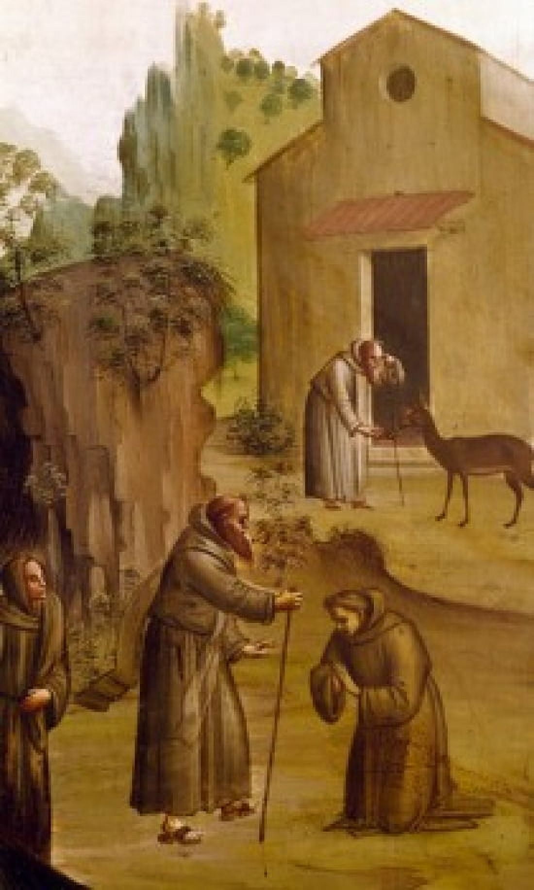 Saint Jerome by Bartolomeo di Giovanni detail 15th Century Canvas Art - Bartolomeo di Giovanni (18 x 24)